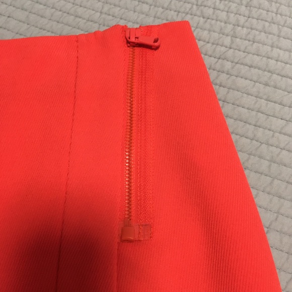 Trina Turk Orange Short with Front Panel. - Picture 5 of 6
